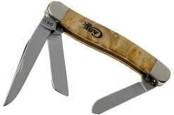 Case Knives Medium Stockman Natural Box Elder Burl, 16564, 7318 SS Pocket Knife