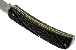 Case Sod Buster Jr. Rough Black Synthetic, 18229, 6137 SS Pocket Knife -Optimal Knife Shop CE18229 05 case