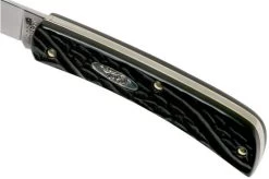 Case Sod Buster Jr. Rough Black Synthetic, 18229, 6137 SS Pocket Knife -Optimal Knife Shop CE18229 06 case