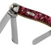 Case Medium Stockman Burgundy Smooth Kirinite, Fluted Bolsters, 23181, 10318 SS Pocket Knife -Optimal Knife Shop CE23181 01 case