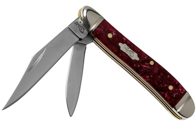 Case Peanut Burgundy Smooth Kirinite, Fluted Bolsters, 23183, 10220 SS Pocket Knife 3 Case Peanut Burgundy Smooth Kirinite, Fluted Bolsters, 23183, 10220 SS Pocket Knife