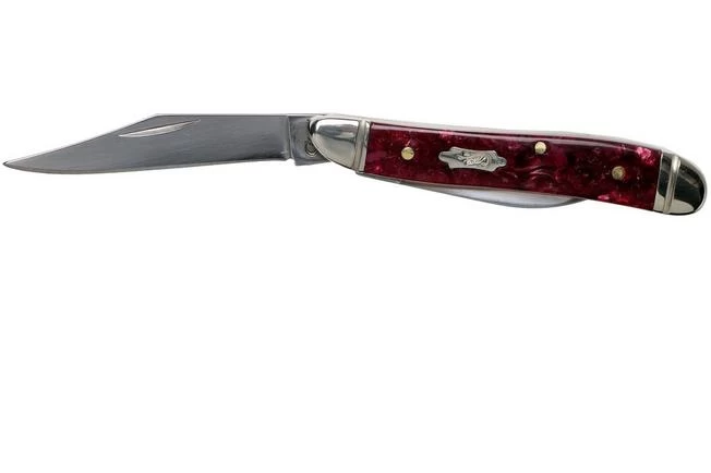 Case Peanut Burgundy Smooth Kirinite, Fluted Bolsters, 23183, 10220 SS Pocket Knife 5 Case Peanut Burgundy Smooth Kirinite, Fluted Bolsters, 23183, 10220 SS Pocket Knife - Image 3