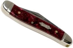 Case Peanut Burgundy Smooth Kirinite, Fluted Bolsters, 23183, 10220 SS Pocket Knife 10 Case Peanut Burgundy Smooth Kirinite, Fluted Bolsters, 23183, 10220 SS Pocket Knife -Optimal Knife Shop CE23183 04 case