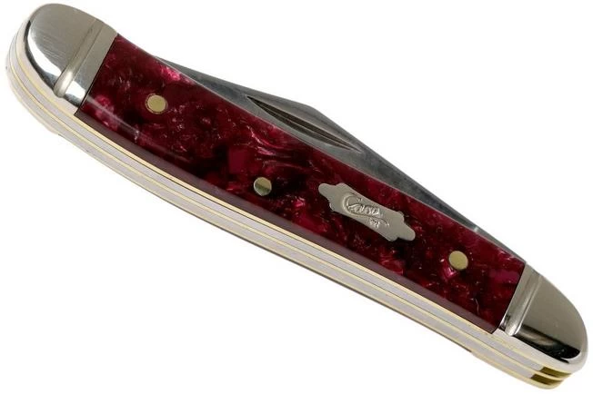 Case Peanut Burgundy Smooth Kirinite, Fluted Bolsters, 23183, 10220 SS Pocket Knife 6 Case Peanut Burgundy Smooth Kirinite, Fluted Bolsters, 23183, 10220 SS Pocket Knife - Image 4