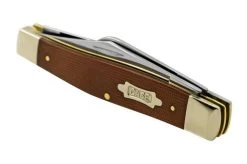 Case Large Stockman Natural Canvas Micarta, 23693, 10375 SS, Pocket Knife -Optimal Knife Shop CE23693 07 case