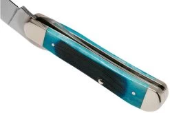 Case Russlock Caribbean Blue Bone, Sawcut, 25589, 61953L SS Pocket Knife -Optimal Knife Shop CE25589 05 case