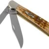 Case Copperhead Amber Jigged Bone, 30091, 6249 CV Pocket Knife -Optimal Knife Shop CE30091 01 case