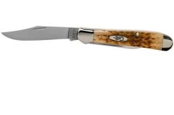 Case Copperhead Amber Jigged Bone, 30091, 6249 CV Pocket Knife -Optimal Knife Shop CE30091 03 case