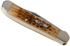 Case Copperhead Amber Jigged Bone, 30091, 6249 CV Pocket Knife -Optimal Knife Shop CE30091 04 case