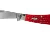 Case Hawkbill Pruner Dark Red Bone, Peach Seed Jig, 31956, 61011 CV Pocket Knife -Optimal Knife Shop CE31956 01 case knives