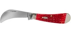 Case Hawkbill Pruner Dark Red Bone, Peach Seed Jig, 31956, 61011 CV Pocket Knife