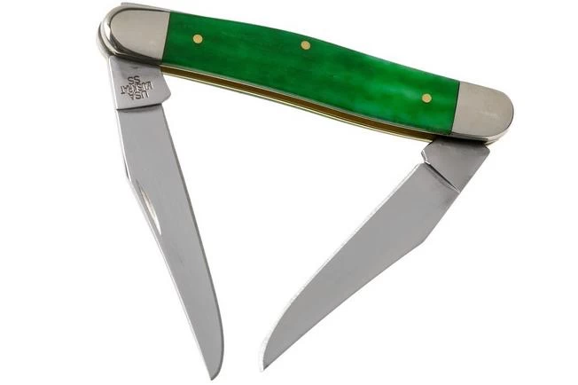 Case Muskrat Brilliant Green Bone, Smooth, 52822, MUSKRAT SS Pocket Knife 4 Case Muskrat Brilliant Green Bone, Smooth, 52822, MUSKRAT SS Pocket Knife - Image 2