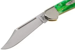 Case Copperlock Brilliant Green Bone, Smooth, 52823, 61549L SS Pocket Knife -Optimal Knife Shop CE52823 03 case