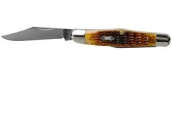 Case Half Whittler Antique Bone, Rogers Corn Cob Jig, 52838, 6208 SS Pocket Knife -Optimal Knife Shop CE52838 03 case