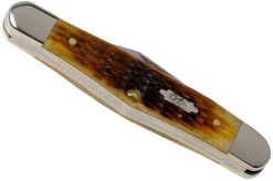 Case Half Whittler Antique Bone, Rogers Corn Cob Jig, 52838, 6208 SS Pocket Knife -Optimal Knife Shop CE52838 04 case