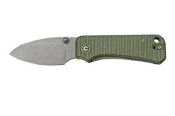 Civivi Baby Banter C19068SB-1 Green Micarta, Grey Stonewashed Pocket Knife, Ben Petersen Design