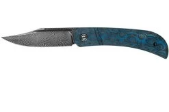 Civivi Appalachian Drifter C2015DS-2 Damascus, Blue G10 Rose Carbon Fibre Gentleman's Knife