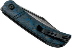 Civivi Appalachian Drifter C2015DS-2 Damascus, Blue G10 Rose Carbon Fibre Gentleman's Knife -Optimal Knife Shop CIC2015DS 2 04 civivi