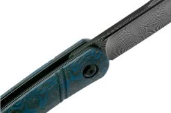 Civivi Appalachian Drifter C2015DS-2 Damascus, Blue G10 Rose Carbon Fibre Gentleman's Knife -Optimal Knife Shop CIC2015DS 2 06 civivi