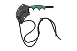 CRKT Keramin, Green Black, 2389 Neck Knife, Alan Folts Design -Optimal Knife Shop CK 2389 05 crkt