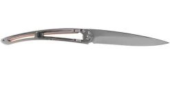 Deejo Gold 37g, Pink Gold Gilded 1AM000012 Pocket Knife -Optimal Knife Shop DJ1AM000012 02 deejo