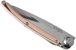Deejo Gold 37g, Pink Gold Gilded 1AM000012 Pocket Knife -Optimal Knife Shop DJ1AM000012 04 deejo