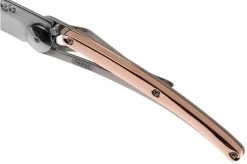 Deejo Gold 37g, Pink Gold Gilded 1AM000012 Pocket Knife -Optimal Knife Shop DJ1AM000012 07 deejo