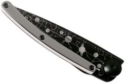 Deejo Tattoo Gold Black 27g, White Gold Gilded, Astro DJ9GM000022 Pocket Knife -Optimal Knife Shop DJ9GM000022 04 deejo