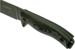 ESEE Model 6 OD Green Blade 3D OD Green-Black G10 Survival Knife 6POD-003 Black Sheath + Clip Plate -Optimal Knife Shop EE 6POD 003 05 esee knives