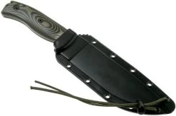 ESEE Model 6 OD Green Blade 3D OD Green-Black G10 Survival Knife 6POD-003 Black Sheath + Clip Plate -Optimal Knife Shop EE 6POD 003 06 esee knives