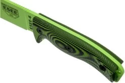 ESEE Model 6 Venom Green Blade 3D Neon Green-Black G10 Survival Knife 6PVG-007 Black Sheath + Clip Plate -Optimal Knife Shop EE 6PVG 007 05 esee knives