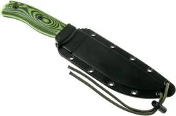 ESEE Model 6 Venom Green Blade 3D Neon Green-Black G10 Survival Knife 6PVG-007 Black Sheath + Clip Plate -Optimal Knife Shop EE 6PVG 007 06 esee knives