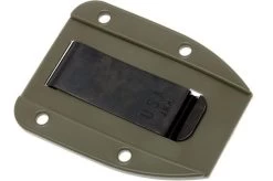 ESEE Belt-clip Plate For Model 3 & 4 Sheaths, OD-Green -Optimal Knife Shop EE CLIP PLATE 3 4 OD 02 esee ee clip plate 3 4 od 02