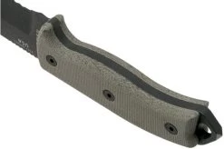 ESEE Model 5 Tactical Gunsmoke, Desert Tan Handle 5S-TG With Kydex Sheath + Belt Clip -Optimal Knife Shop EE ESEE 5S TG 04 esee knives