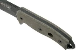 ESEE Model 5 Tactical Gunsmoke, Desert Tan Handle 5S-TG With Kydex Sheath + Belt Clip -Optimal Knife Shop EE ESEE 5S TG 05 esee knives