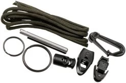 ESEE Izula Tactical Gunsmoke IZULA-TGK, Survival Kit With Sheath And Firesteel -Optimal Knife Shop EE IZULA TGK 08 esee knives