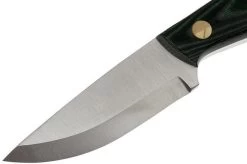 Enzo Necker 70, Green Micarta, Leather Sheath 9804 -Optimal Knife Shop ENZ 9804 02 enzo necker 70 enz 9804 02