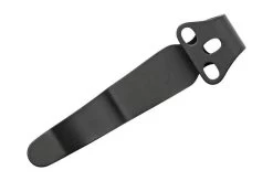 Flytanium Universal Short Pocket Clip FLY-1250SBK Black DLC Titanium -Optimal Knife Shop FLY 1250SBK 03 flytanium