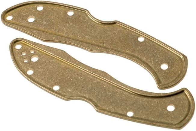 Flytanium Spyderco Delica Scales, Brass 4 Flytanium Spyderco Delica Scales, Brass - Image 2