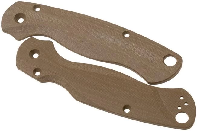 Flytanium Spyderco Paramilitary 2 Lotus Scales, Earth Brown G10 3 Flytanium Spyderco Paramilitary 2 Lotus Scales, Earth Brown G10