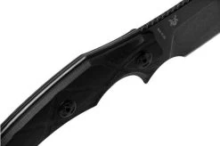 Fox Edge Lycosa 2, Black G10, FE-020 Fixed Knife -Optimal Knife Shop FOFE 020 04 fox