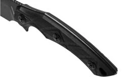 Fox Edge Lycosa 2, Black G10, FE-020 Fixed Knife -Optimal Knife Shop FOFE 020 06 fox