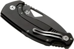 Fox El Capitan SK-02 BSW Summit Knife Co, Black Stonewashed Pocket Knife, Tommaso Rumici Design -Optimal Knife Shop FOSK 02BSW 04 fox knives