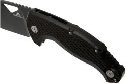 Fox El Capitan SK-02 BSW Summit Knife Co, Black Stonewashed Pocket Knife, Tommaso Rumici Design -Optimal Knife Shop FOSK 02BSW 07 fox knives