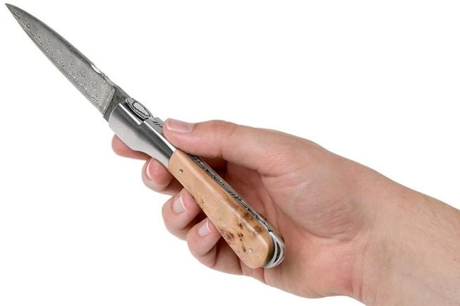 Fontenille Pataud Corsican Sperone, Juniper Wood & Rose Damascus Steel 10 Fontenille Pataud Corsican Sperone, Juniper Wood & Rose Damascus Steel - Image 8