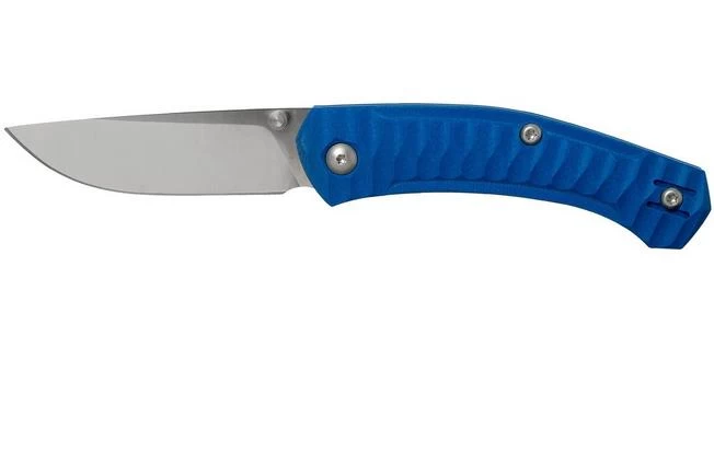 GiantMouse ACE Iona G10 Blue, Satin Pocket Knife, Ansø En Voxnaes Design 3 GiantMouse ACE Iona G10 Blue, Satin Pocket Knife, Ansø En Voxnaes Design