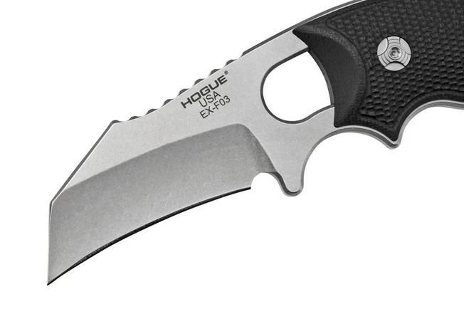 Hogue EX-F03 Hawkbill G10 Black, 35329 Neck Knife 5 Hogue EX-F03 Hawkbill G10 Black, 35329 Neck Knife - Image 3
