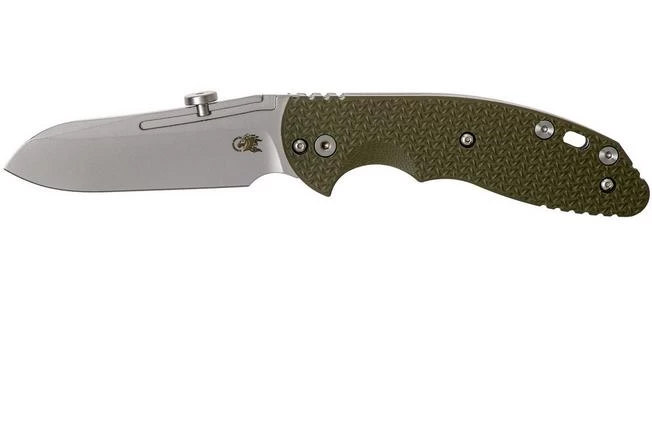 Rick Hinderer XM Slippy 3" Sheepfoot 20CV OD Green G10 Slipjoint Pocket Knife 3 Rick Hinderer XM Slippy 3" Sheepfoot 20CV OD Green G10 Slipjoint Pocket Knife