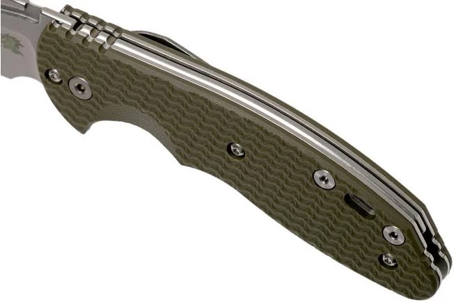 Rick Hinderer XM Slippy 3" Sheepfoot 20CV OD Green G10 Slipjoint Pocket Knife 9 Rick Hinderer XM Slippy 3" Sheepfoot 20CV OD Green G10 Slipjoint Pocket Knife - Image 7