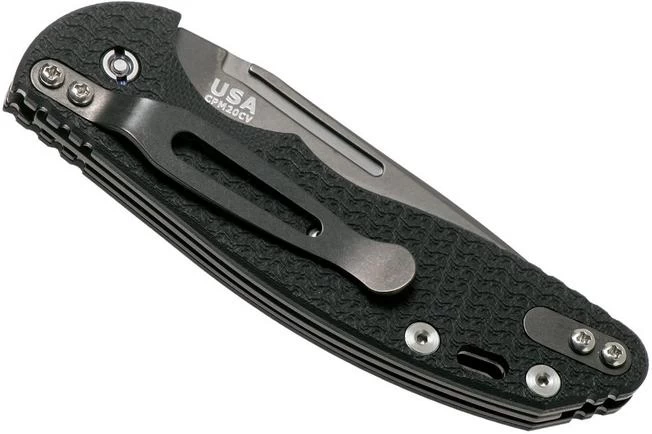 Rick Hinderer XM Slippy 3" Slicer 20CV Black DLC, Black G10 Slipjoint Pocket Knife 6 Rick Hinderer XM Slippy 3" Slicer 20CV Black DLC, Black G10 Slipjoint Pocket Knife - Image 4